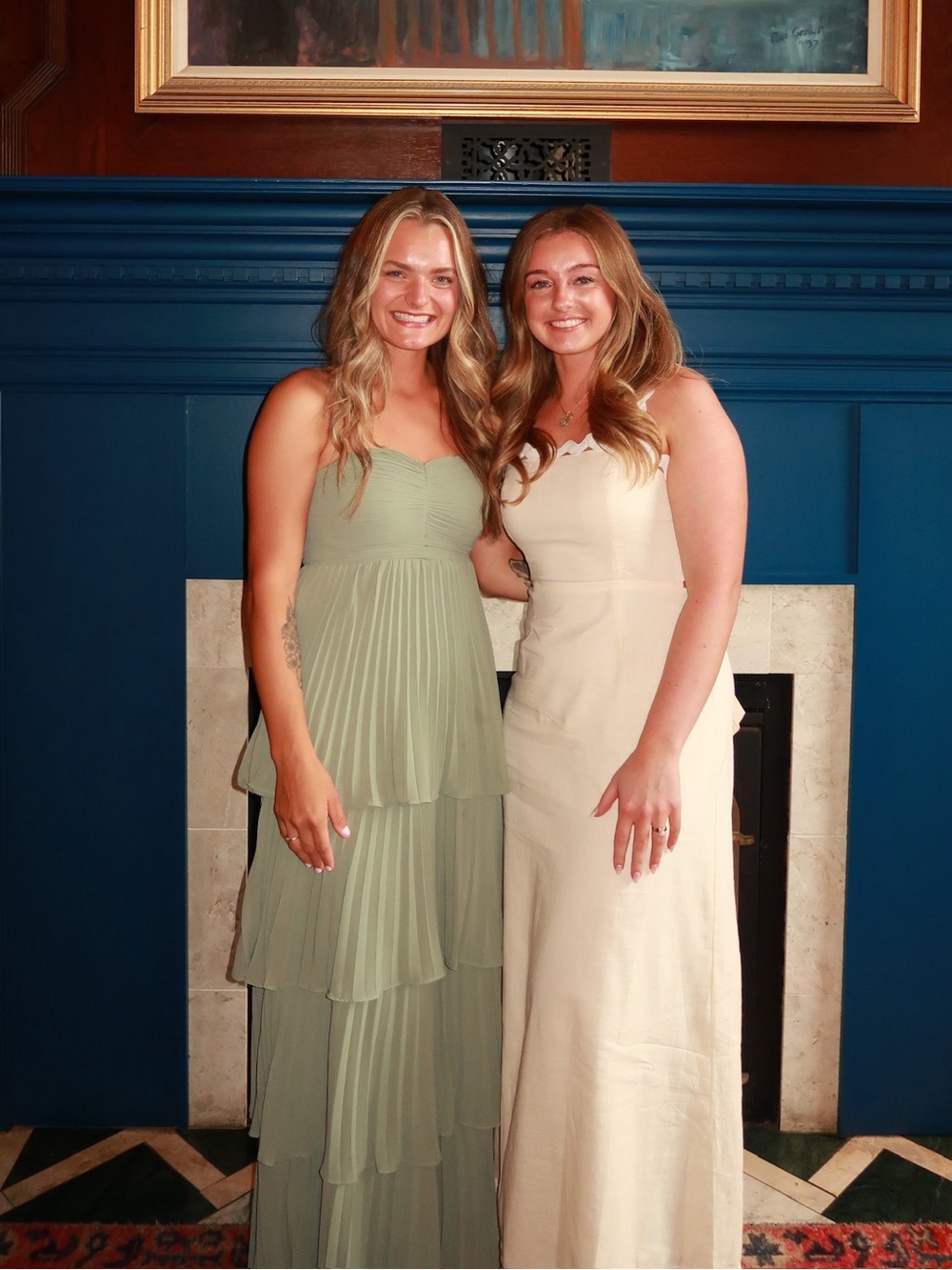 Lulu's Sage Green Tiered Pleated Maxi Dress